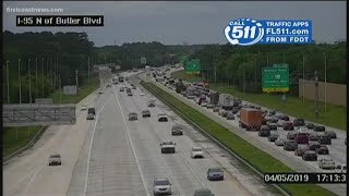 Crash along I-95 cause major traffic delays during rush hour traffic