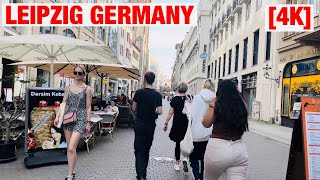 [4K] LEIPZIG | Street Walking Tour | Summer 2023 | Germany | 60 fps HDR Video | Deutschland