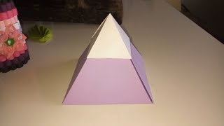 build your own pyramid from paper - energy pyramid - new year party decoration - pyramid making