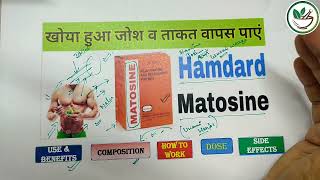 जोश और स्टेमिना बढ़ाए, ताकत दे, अंग मजबूत करे, Hamdard Matosine Capsule ।। The Ayurved