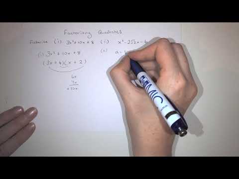 LCHL Algebra 1 Factorising Quadratics - YouTube