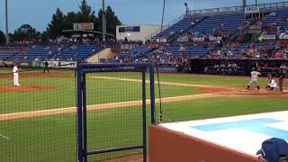 Anthony Kay records a strikeout