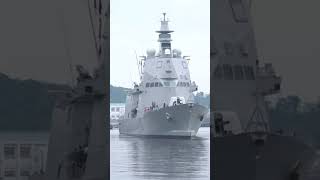 Italian Navy latest P-431 Francesco Morosini departing Yokosuka Japan!! (Short version)