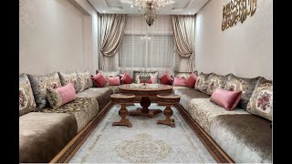 جولة في صالون مغربي بكل التفاصيل🚪🏠معلومات - أثمنة - نصائح salon tour