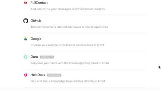 Front How To – Integrations