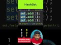 Java Interview Shorts 5 -  HashSet Vs LinkedHashSet Vs TreeSet | Java Collection #javainterview