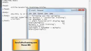 JavaScript Training Series - Tutorial 8 - Commenting / Line Comments and Block Comments