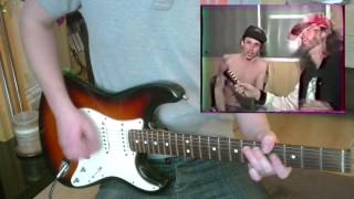 J.Frusciante and Chad - Funny Spinal Tap (with my guitar)