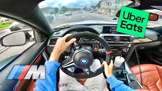 POV UBER EATS IN STRAIGHT PIPED M4…