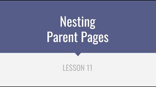 Nesting Parent Pages