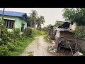 A Walk in the Rain through Remote Village Narrow Road @Local Looks