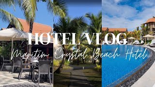 Breakfast and Lunch at Maritim Crystal Beach Hotel | Mauritius | Hotel Vlog | Belle Mare #hotel