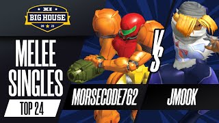 Morsecode762 (Samus) vs Jmook (Sheik) - Melee Singles Top 24 - The Big House 11