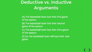 1.1.6 Deductive vs. Inductive Arguments