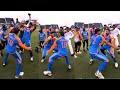 Virat Kohli Dance with Arshdeep Singh and Rinku Singh after Winning T20 World Cup Trophy