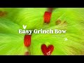 DIY Mr. Grinch bow for your pet