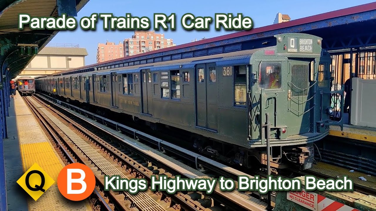 NYC Subway (Q) / (B) Train Ride: R1 Car 381 From Kings Highway To ...