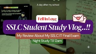 SSLC Student Study Vlog📚IT Public Exam Review🥺Fell in Love with Study💗🙈Abhinav AK|Vlog-31