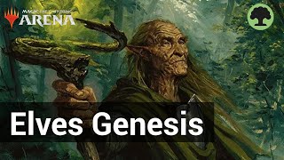 🟢ELF GENESIS!!! MONO GREEN ELVES GAMEPLAY! | STANDARD BO1 FOUNDATIONS | MTG ARENA