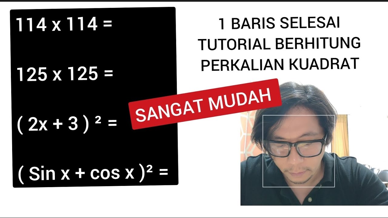 Belajar Perkalian Kuadrat Super Mudah, Berhitung Jadi Cepat - YouTube