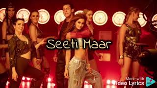 Seeti Maar Lyrics Video| Radhe| Seeti Maar with lyrics