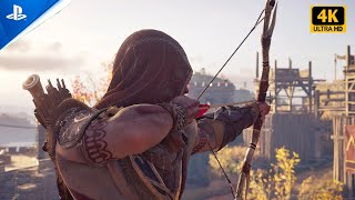 Assassin's creed odyssey _ Clean Spartan Fortress _Stealth Kills Gameplay (4K)