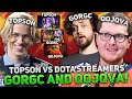 TOPSON vs DOTA 2 STREAMERS GORGC and QOJQVA! | BEST VOID SPIRIT MID by TOPSON?!