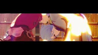 【原神MMD】オノマトペテン師【トーマ/神里綾人/荒瀧一斗/Genshin MMD/Genshin Impact】