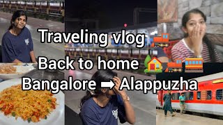 നാട്ടിൽ തിരിച്ച് പോകാം ഇനി byee byee Bangalore 👋 traveling vlog bangalore to Kerala #youtube #frnds