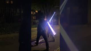 18 second lightsaber duel #starwars #lightsaber #lightsaberduel #starwarsmemes #martialarts