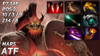 ATF Mars - Dota 2 Mid Lane Gameplay - Patch 7.34b