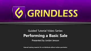 Grindless POS Training: Basic Sales