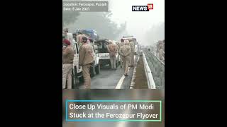 PM Modi Stuck On Flyover | Modi Security Breach | Only SPG Seen Around PM Car | Shorts | CNN News18