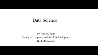 Data Science Lecture 3 (Data Preprocessing and Visualization)