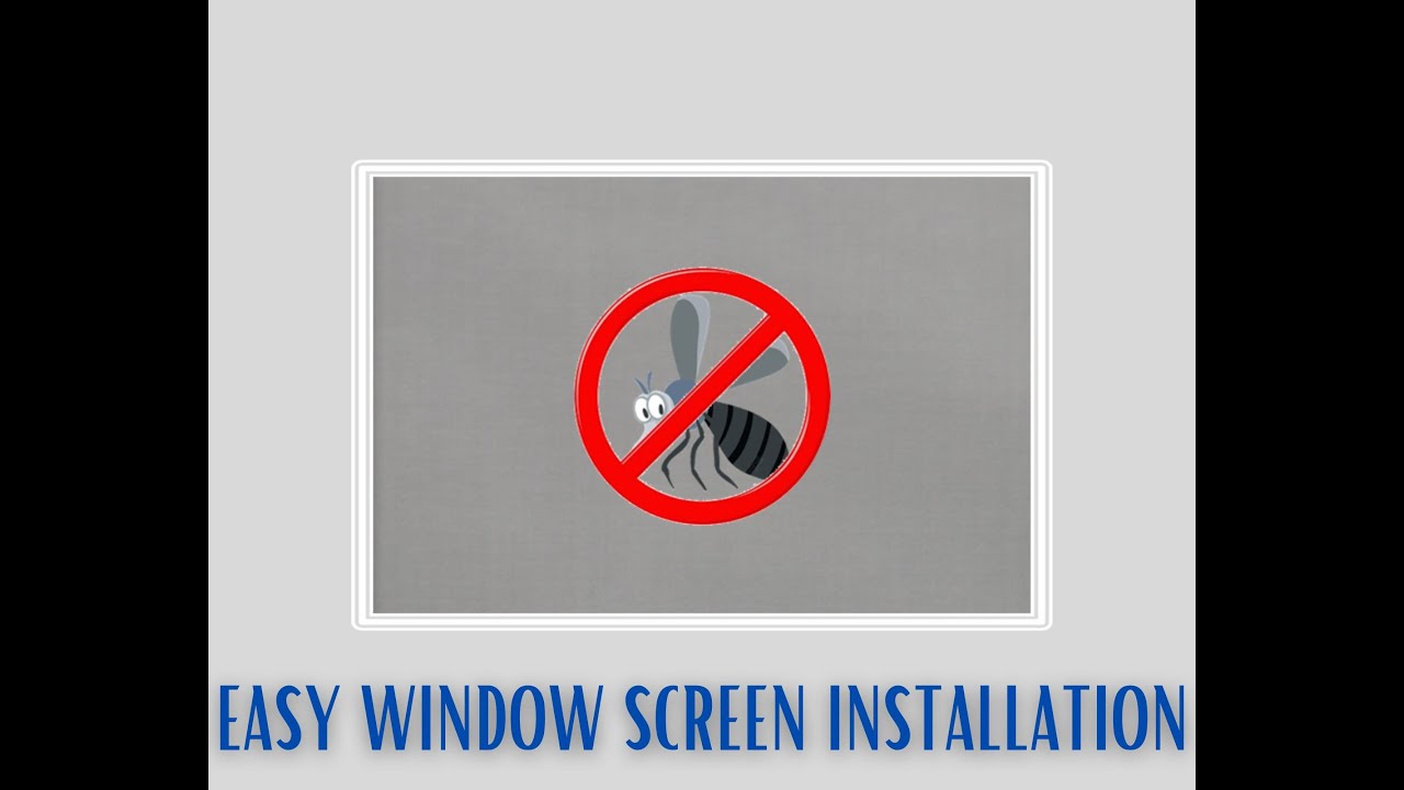 DIY Window Screen - YouTube