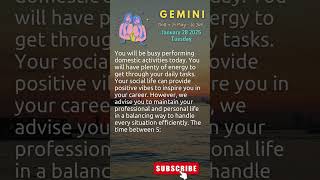 Gemini Horoscope 28-Jan-2025 #horoscope #astrology #gemini