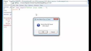 python 2 7 tutorial NO 8 raw input