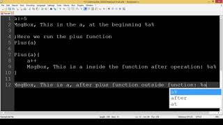 Variables Inside and Outside Function