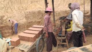 Brick-making--Cambodian-style!