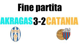 AKRAGAS 3-2 CATANIA GOL 1-0 MADONIA SU RIGORE