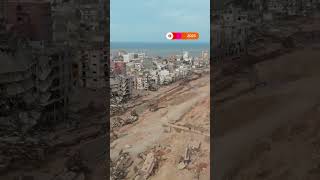 Drone footage shows extent of destruction in Libya   #news #reuters #libya