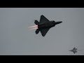 USAF F-22 Demo Team in 4K - Airshow London - 2023-09-08