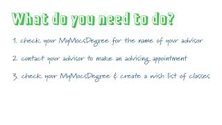 Advising Fall 2018