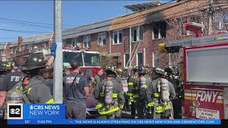 Family jumps from windows to escape deadly Queens fire