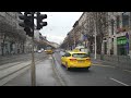 hungary budapest tram 4 ride from király utca erzsébet körút to blaha lujza tér m