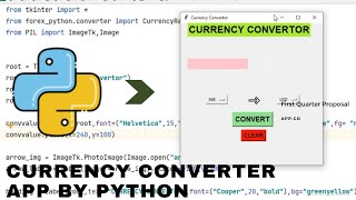 CURRENCY CONVERTER APP(ONLINE) USING PYTHON | CODINGLY