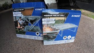 Kings premium stainless steel folding fire pit and stainless steel folding grill combo review