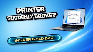 Windows Insider Printing Bug: Why Your Printer Stopped Working and the Actual Fix