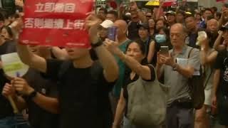 香港继续爆发大规模游行 争取中国游客支持