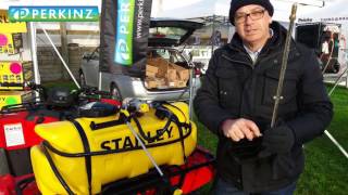 PERKINZ.   Stanley 12 volt Sprayer at Mystery Creek Field Days